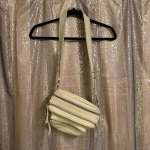 Free People Ivory Nikko Leather Sling Crossbody Boho Bag